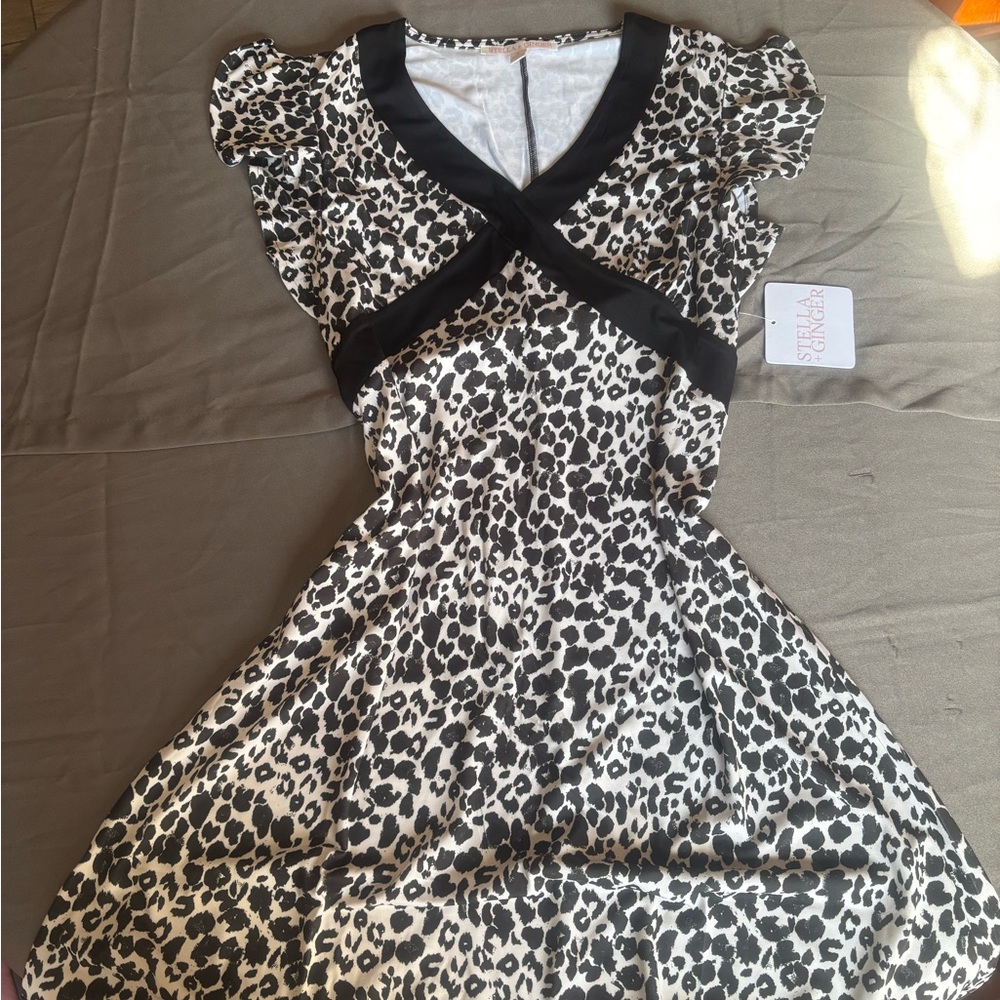 Stylish Black and White Kids Dress